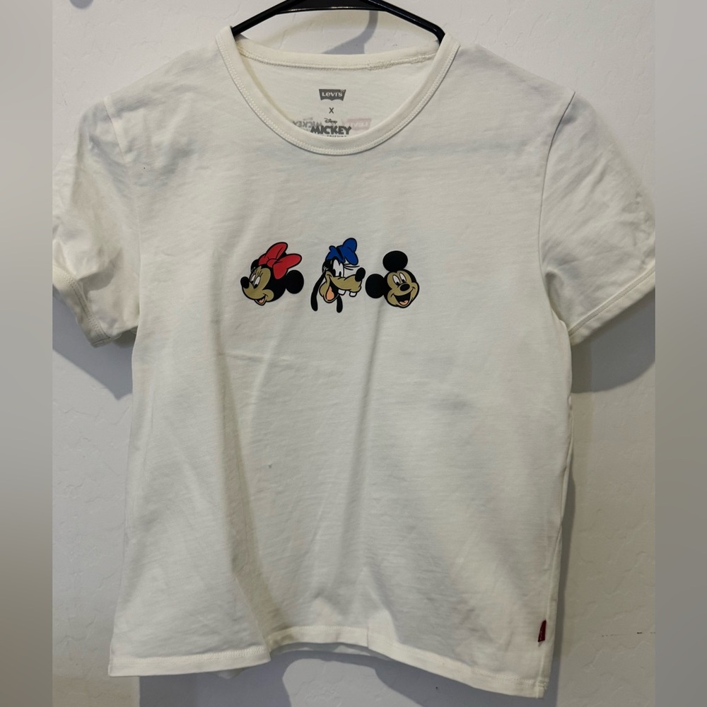 Mickey Levi white tshirt